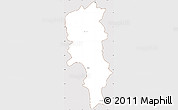 Classic Style Simple Map of Sal, cropped outside