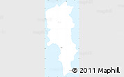 Gray Simple Map of Sal, single color outside