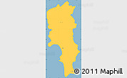 Savanna Style Simple Map of Sal