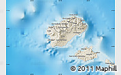 Shaded Relief Map of Porto Novo