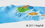 Political Panoramic Map of Porto Novo