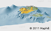 Savanna Style Panoramic Map of Porto Novo