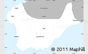 Gray Simple Map of Porto Novo