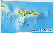 Physical 3D Map of Sao Nicolau