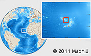 Shaded Relief Location Map of Sao Nicolau