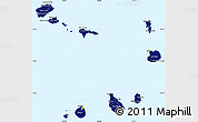 Flag Simple Map of Cape Verde, single color outside, borders and labels