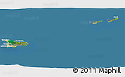 Satellite 3D Map of Cayman Islands, lighten, land only