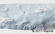 Shaded Relief 3D Map of Cayman Islands, lighten, semi-desaturated