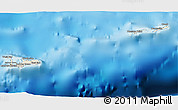 Shaded Relief 3D Map of Cayman Islands, satellite outside, shaded relief sea