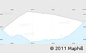Silver Style Simple Map of Bodden Town