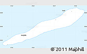 Gray Simple Map of Cayman Brac