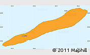 Political Simple Map of Cayman Brac