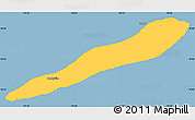 Savanna Style Simple Map of Cayman Brac