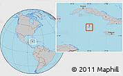 Gray Location Map of East End