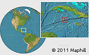 Satellite Location Map of East End