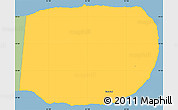 Savanna Style Simple Map of East End, single color outside