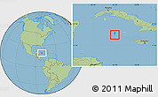 Savanna Style Location Map of George Town, highlighted country