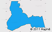 Political Simple Map of George Town, cropped outside