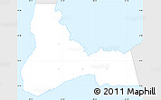 Silver Style Simple Map of George Town, single color outside