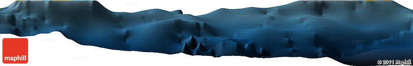 Political Horizon Map of Cayman Islands, darken