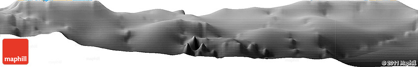 Political Horizon Map of Cayman Islands, desaturated