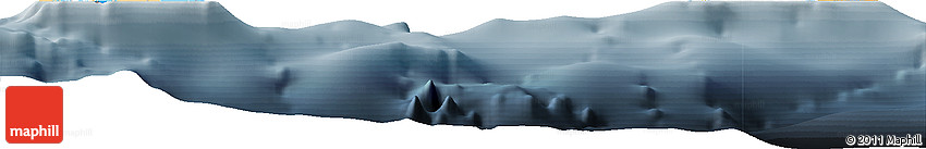 Political Horizon Map of Cayman Islands, semi-desaturated