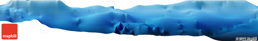 Political Horizon Map of Cayman Islands, single color outside