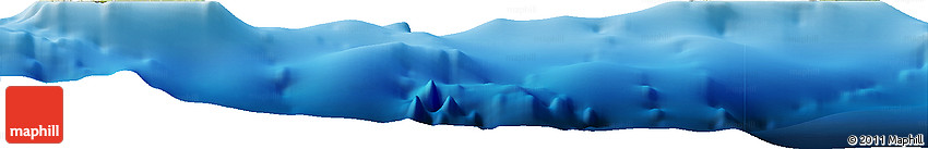 Satellite Horizon Map of Cayman Islands, physical outside