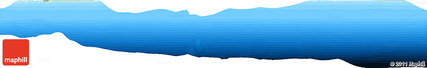 Satellite Horizon Map of Cayman Islands, single color outside, bathymetry sea