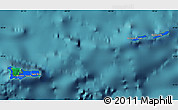 Flag Map of Cayman Islands, single color outside, satellite sea