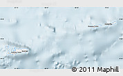 Gray Map of Cayman Islands, single color outside
