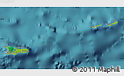 Physical Map of Cayman Islands, satellite outside
