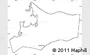Blank Simple Map of North Side, cropped outside