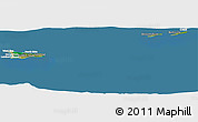 Satellite Panoramic Map of Cayman Islands, lighten, desaturated, land only