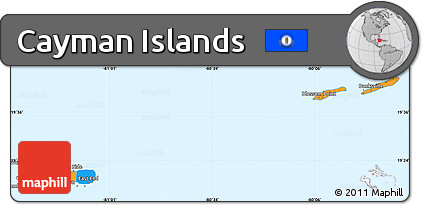 Political Simple Map of Cayman Islands