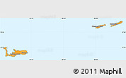Political Shades Simple Map of Cayman Islands, single color outside
