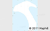 Silver Style Simple Map of West Bay
