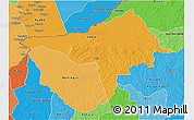 Political Shades 3D Map of Bamingui-Bangora