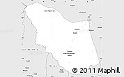 Silver Style Simple Map of Bamingui