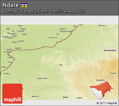 Physical 3D Map of Ndele