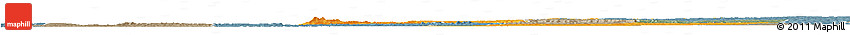 Political Horizon Map of Ndele, semi-desaturated