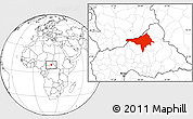 Blank Location Map of Ndele