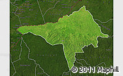 Satellite Map of Ndele, darken