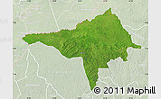 Satellite Map of Ndele, lighten