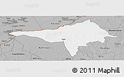 Gray Panoramic Map of Ndele