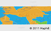 Political Panoramic Map of Ndele