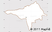 Classic Style Simple Map of Ndele, cropped outside