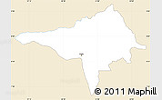 Classic Style Simple Map of Ndele, single color outside