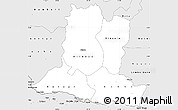 Silver Style Simple Map of Basse-Kotto