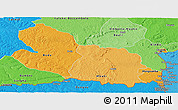 Political Shades Panoramic Map of Lobaye